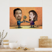 bloemen voor Chris Poster (Keuken)
