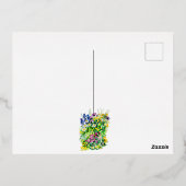 Bloemen voor de beste moeder. folie feestdagen briefkaart (Achterkant)