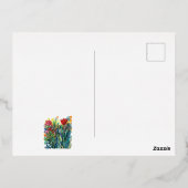 Bloemen voor de beste moeder. folie feestdagen briefkaart (Achterkant)