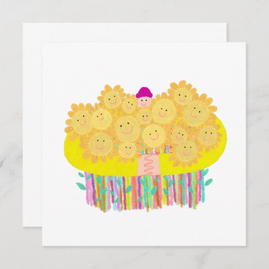 Bloemen voor de verjaardag (Voorkant / Achterkant)