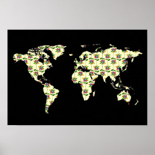 bloemen voor de wereld poster