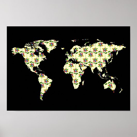 bloemen voor de wereld poster (Voorkant)