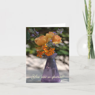 Bloemen voor Debbie Bedankkaart