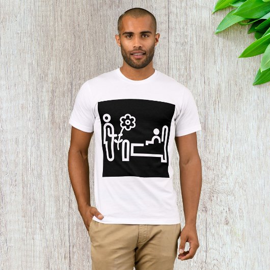 Bloemen voor een Mannen T-shirt voor de patiënt