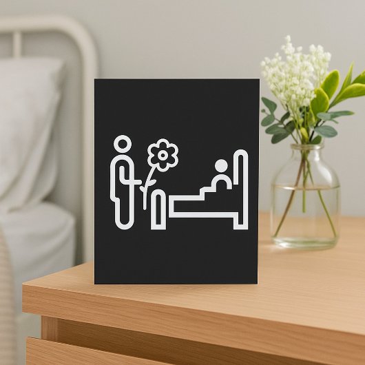 Bloemen voor een patiëntengezondheidstoepassing kaart