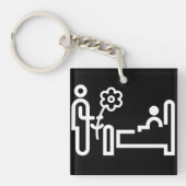 Bloemen voor een Sleutelhanger van de patiënt (Voorkant)