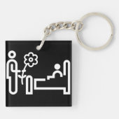 Bloemen voor een Sleutelhanger van de patiënt (Achterkant)