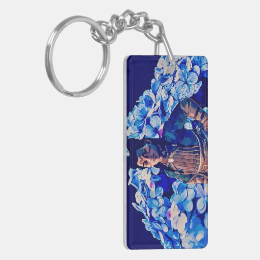 Bloemen voor haar Sleutelhanger (Voorkant Links)