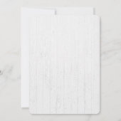 Bloemen voor het hernieuwen van geloften op hout kaart (Achterkant)