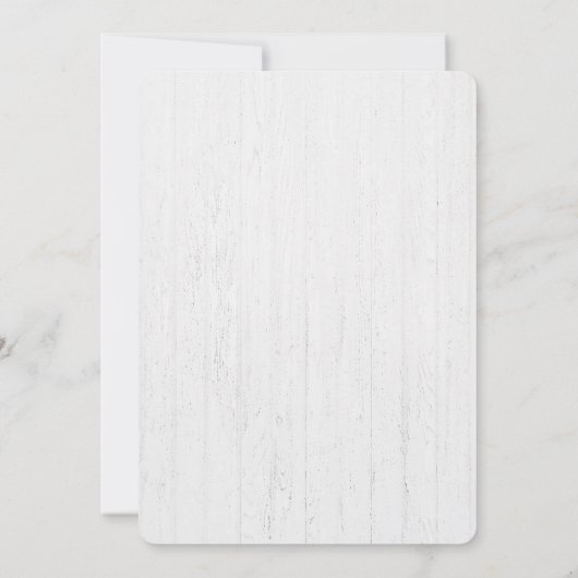 Bloemen voor het hernieuwen van geloften op hout kaart (Achterkant)