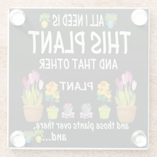 bloemen voor iedereen glazen onderzetter (Achterkant)