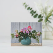 Bloemen voor jou ... briefkaart (Staand voorkant)