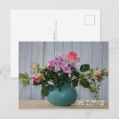 Bloemen voor jou ... briefkaart (Voorkant / Achterkant)