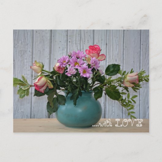 Bloemen voor jou ... briefkaart (Voorkant)