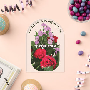 Bloemen voor jou - Celebration Kaart Acryl Uitnodigingen