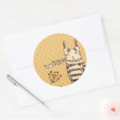 Bloemen voor jou ronde sticker (Envelop)