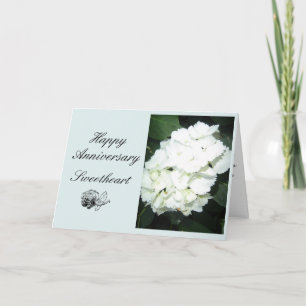 Bloemen voor jubileum kaart