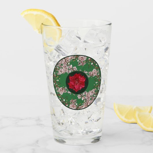 Bloemen voor Kerstmis Glas (Voorkant ijs)