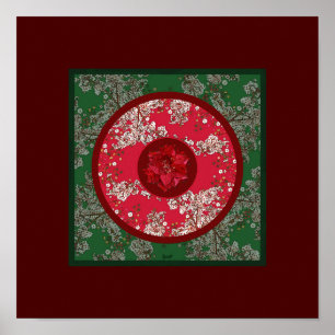 Bloemen voor Kerstmis Poster