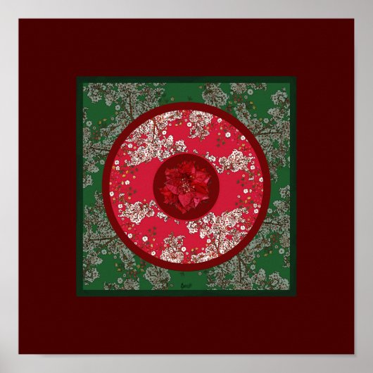 Bloemen voor Kerstmis Poster (Voorkant)