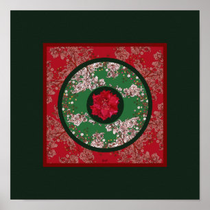 Bloemen voor Kerstmis Poster