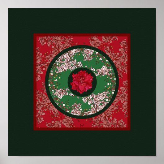 Bloemen voor Kerstmis Poster (Voorkant)