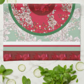 Bloemen voor Kerstmis Theedoek (Gevouwen)