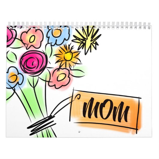 Bloemen voor Label van mama Kalender (Hoes)