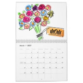 Bloemen voor Label van mama Kalender (Mar 2027)