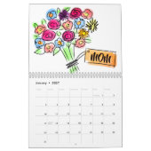 Bloemen voor Label van mama Kalender (Jan 2027)