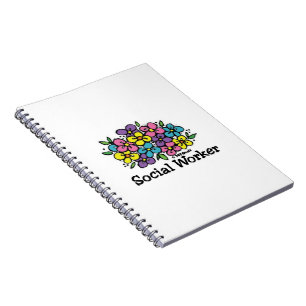 Bloemen voor maatschappelijk werkers notitieboek