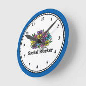 Bloemen voor maatschappelijk werkers ronde klok (Hoek)