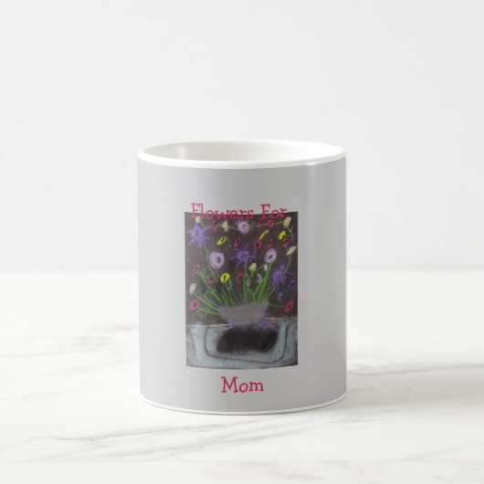 Bloemen voor mam koffiemok (Center)