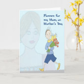 Bloemen voor mam op Moederdag van Son Kaart (Gele Bloem)