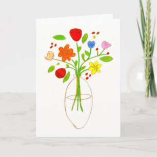 bloemen voor mamma kaart