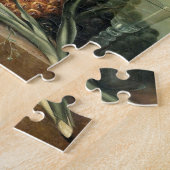 Bloemen voor  middeleeuwse kunst legpuzzel (Zijkant)