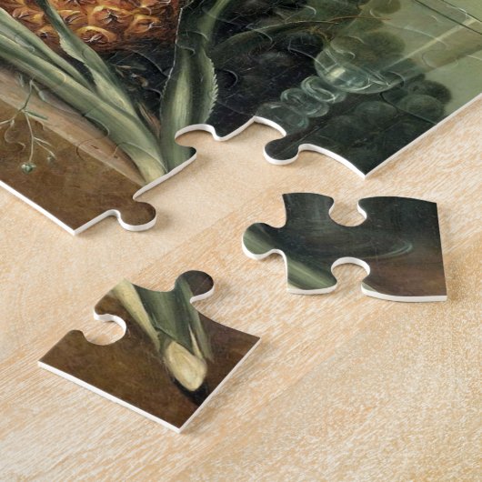 Bloemen voor  middeleeuwse kunst legpuzzel (Zijkant)