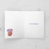 Bloemen voor mijn Valentijn 13 x 18 cm kaart (Binnen)