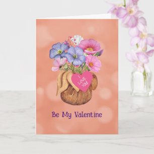 Bloemen voor mijn Valentijn 5 x 7 inch gevouwen Ka Kaart