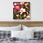 bloemen voor mijn vrienden canvas afdruk (Insitu (Slaapkamer))