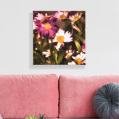 bloemen voor mijn vrienden canvas afdruk (Insitu (Woonkamer))