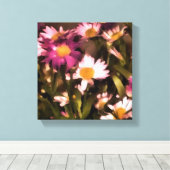 bloemen voor mijn vrienden canvas afdruk (Insitu (Houten vloer))