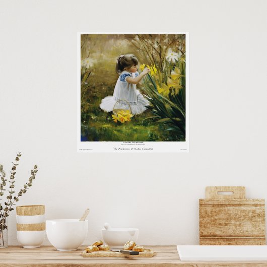 Bloemen voor moeder poster (Keuken)