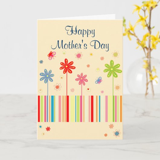 Bloemen voor Moederdag Kaart (Gele Bloem)