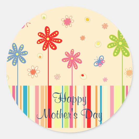 Bloemen voor Moederdag Stickers (Voorkant)