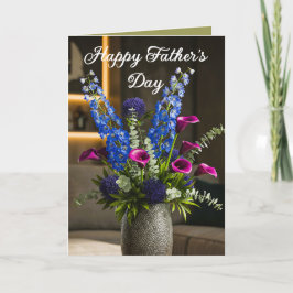 Bloemen voor papa (1) feestdagen kaart