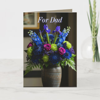 Bloemen voor papa (2) feestdagen kaart