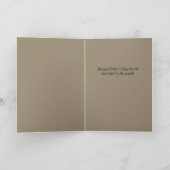 Bloemen voor papa (2) feestdagen kaart (Binnen)