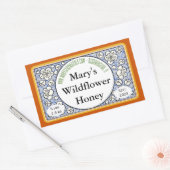 Bloemen voor sierdoeleinden en buds Honey Jar Rechthoekige Sticker (Envelop)