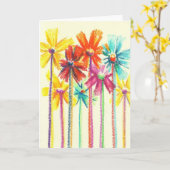 Bloemen voor u (de Beste Toekenning Van vandaag) Kaart (Gele Bloem)